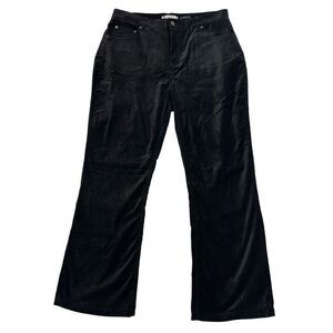 Liz Claiborne Womens 12 Black Velvet “Hepburn” Hi-Rise Jeans Classic 90’s Grunge